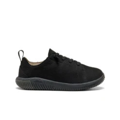 Keen Little Kids' KNX Leather Sneaker | Triple Black