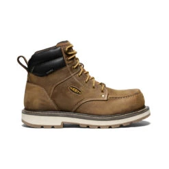 Keen Men's Cincinnati 6" Waterproof 90° Heel Boot (Carbon Toe) | Belgian/Sandshell