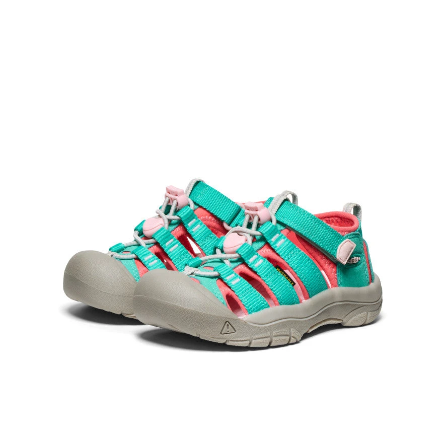 Keen Little Kids' Newport H2 | Bright Aqua/Giggle Pink 3 Keen Little Kids' Newport H2 | Bright Aqua/Giggle Pink - Image 3