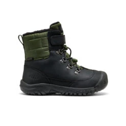 Keen Big Kids' Kanibou Waterproof Winter Boot | Black/Bronze Green