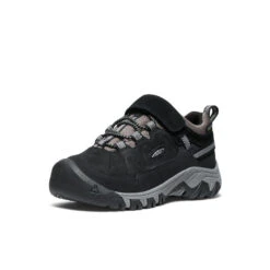Keen Little Kids' Targhee IV Waterproof Hiking Shoe | Black/Steel Grey -Keen 0ca9014b1f8383a84fc4149882f163045144d92a