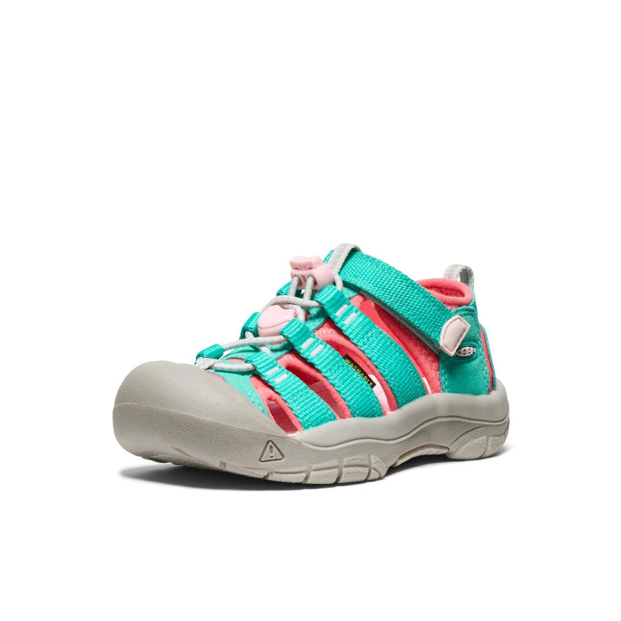 Keen Little Kids' Newport H2 | Bright Aqua/Giggle Pink 2 Keen Little Kids' Newport H2 | Bright Aqua/Giggle Pink - Image 2
