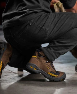 Keen Men's Troy 6" Waterproof Boot (Carbon Toe) | Dark Earth/Black -Keen 1025696 PDP LeftImage