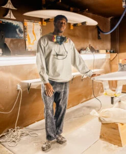 Keen All Gender Yogeez Clog X Pilgrim Surf + Supply | Chocolate Brown/Whisper White -Keen 1030288 PDP Lifestyle KEENxPilgrimSurf Vertical 2