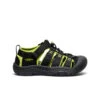 Keen Big Kids' Newport H2 | Black/Lime Green