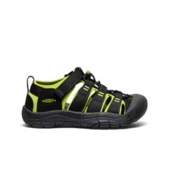 Keen Big Kids' Newport H2 | Black/Lime Green