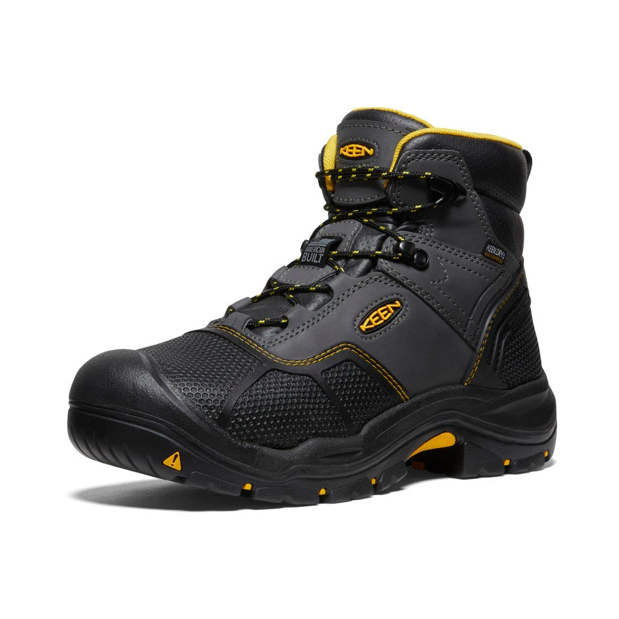 Keen Men's Logandale Waterproof Boot (Steel Toe) | Raven/Black 3 Keen Men's Logandale Waterproof Boot (Steel Toe) | Raven/Black - Image 3