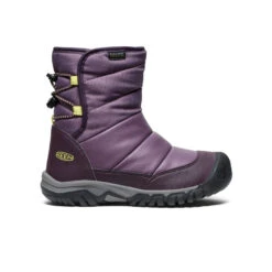 Keen Big Kids' Puffrider Waterproof Winter Boot | Black Plum/Daiquiri Green -Keen 13379259e42fff3f3f74648842403ee7800860a5 7e26e25e d9e5 4155 a01c 0b84ac291637