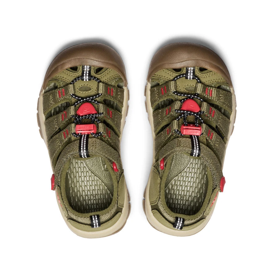 Keen Little Kids' Newport H2 | Martini Olive/Aura Orange 4 Keen Little Kids' Newport H2 | Martini Olive/Aura Orange - Image 4