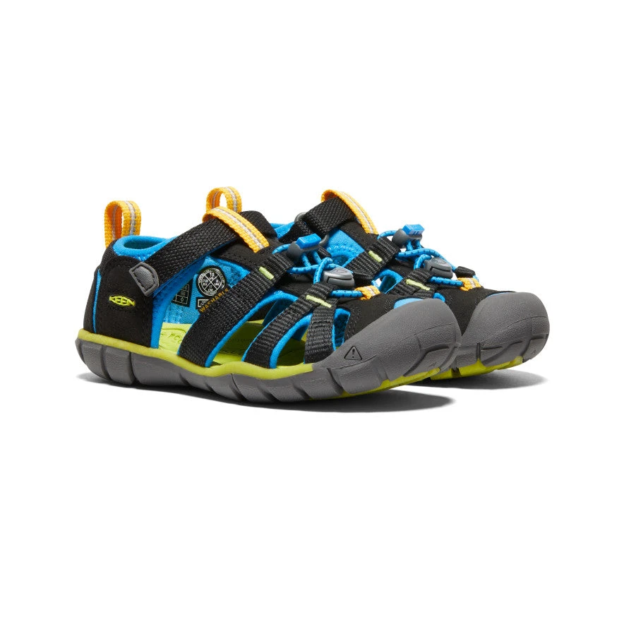 Keen Little Kids' Seacamp II CNX | Black/Brilliant Blue 2 Keen Little Kids' Seacamp II CNX | Black/Brilliant Blue - Image 2