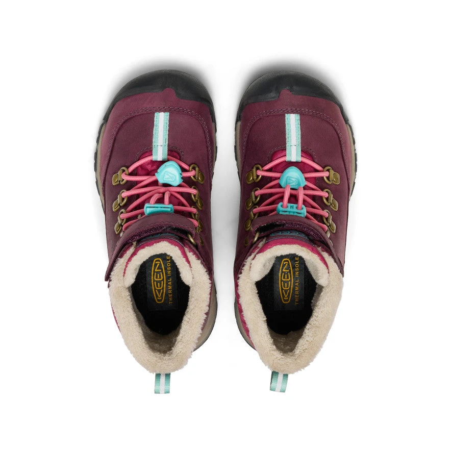 Keen Little Kids' Kanibou Waterproof Winter Boot | Fig/Pink Lemonade 4 Keen Little Kids' Kanibou Waterproof Winter Boot | Fig/Pink Lemonade - Image 4