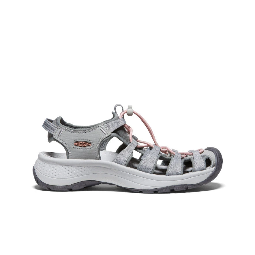Keen Women's Astoria West Sandal | Grey/Coral 1 Keen Women's Astoria West Sandal | Grey/Coral