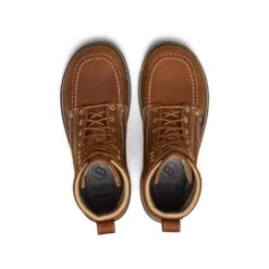 Keen Men's Liberty 8" Waterproof Boot (Soft Toe) | Leather Brown/Birch -Keen 170e465a76ee17ce41e32e5433e1345be50e8e6b