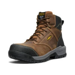 Keen Men's Evanston 6" ESD Boot (Carbon Toe) | Bison/Black -Keen 1d12fea2992cc3bc61a2302e5ae3edc41eda174d