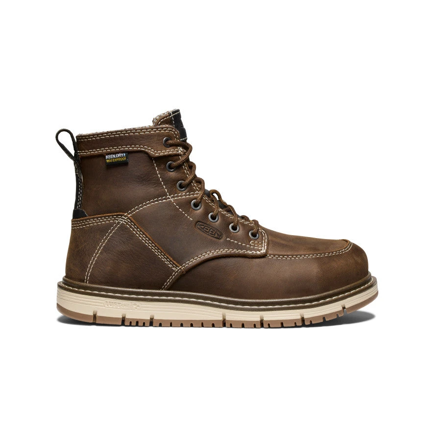 Keen Women's San Jose 6" Waterproof Boot (Aluminum Toe) | Cascade Brown/Gum 1 Keen Women's San Jose 6" Waterproof Boot (Aluminum Toe) | Cascade Brown/Gum
