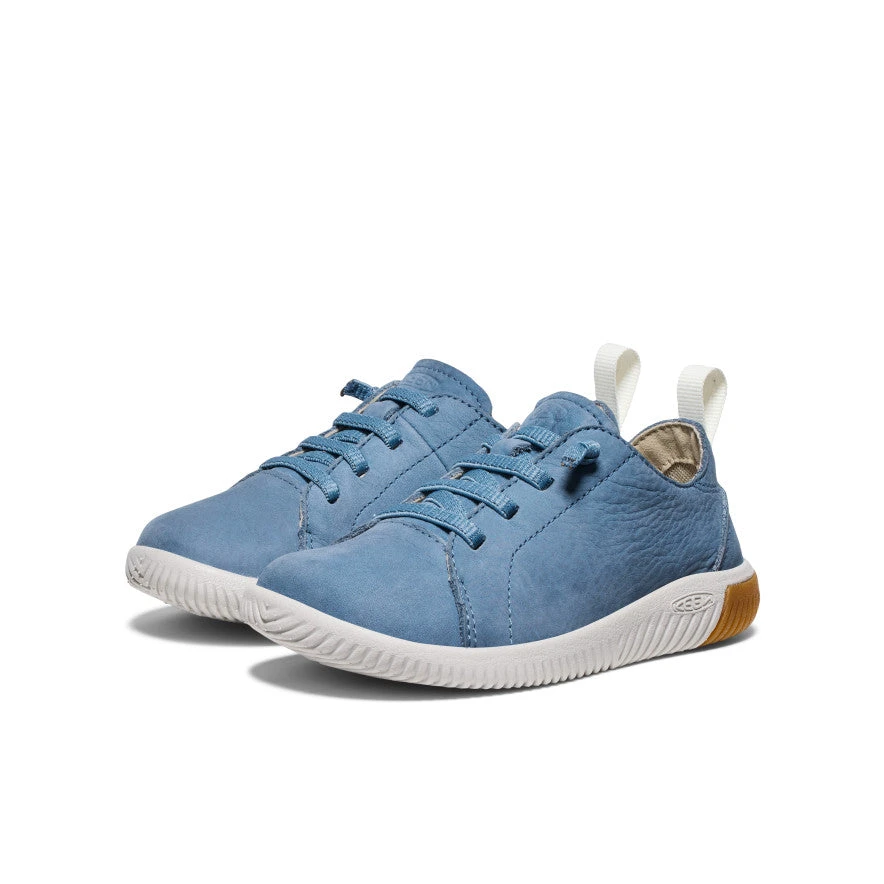 Keen Little Kids' KNX Leather Sneaker | Coronet Blue/Vapor 2 Keen Little Kids' KNX Leather Sneaker | Coronet Blue/Vapor - Image 2