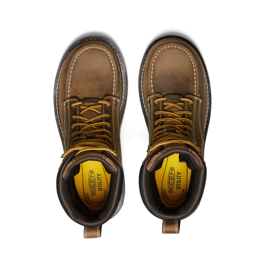 Keen Men's Cincinnati 8" Waterproof 90° Heel Boot (Carbon Toe) | Belgian/Sandshell 4 Keen Men's Cincinnati 8" Waterproof 90° Heel Boot (Carbon Toe) | Belgian/Sandshell - Image 4