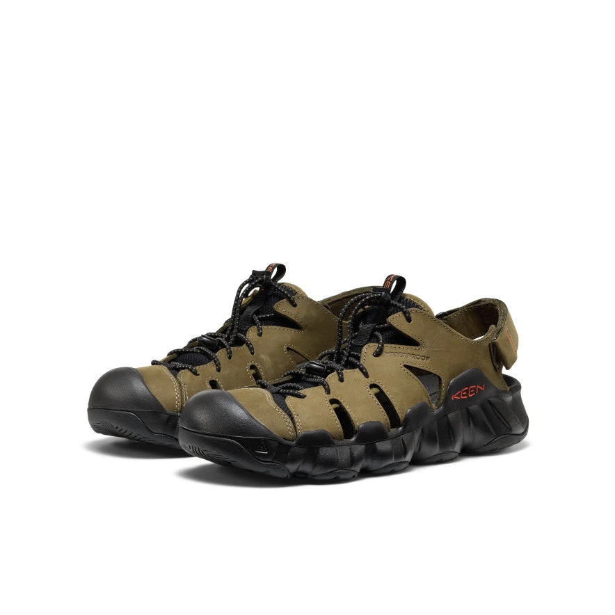 Keen Men's Hyperport Fisherman Leather Sandal | Dark Olive/Black 2 Keen Men's Hyperport Fisherman Leather Sandal | Dark Olive/Black - Image 2