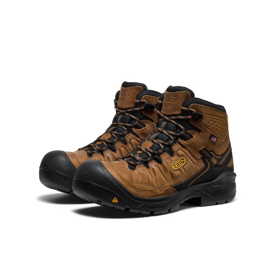 Keen Men's Targhee IV Waterproof Work Boot (Soft Toe) | Belgian/Black 2 Keen Men's Targhee IV Waterproof Work Boot (Soft Toe) | Belgian/Black - Image 2