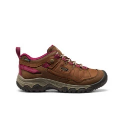 Keen Women's Targhee IV Waterproof Hiking Shoe | Bison/Beaujolais