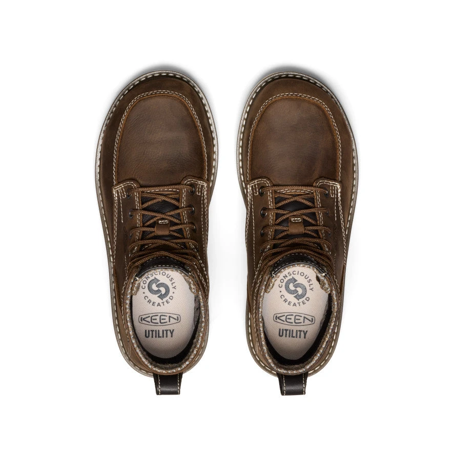 Keen Women's San Jose 6" Waterproof Boot (Aluminum Toe) | Cascade Brown/Gum 4 Keen Women's San Jose 6" Waterproof Boot (Aluminum Toe) | Cascade Brown/Gum - Image 4