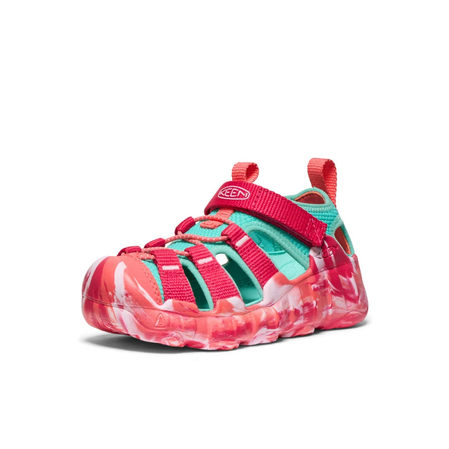 Keen Little Kids' Hyperport H2 Sandal | Raspberry/Pool Blue 3 Keen Little Kids' Hyperport H2 Sandal | Raspberry/Pool Blue - Image 3