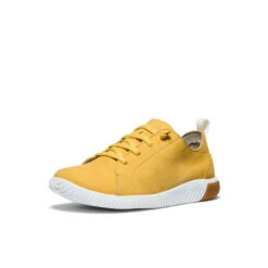 Keen Big Kids' KNX Leather Sneaker | Daffodil/Star White -Keen 3542712d564f73eca13ab41c54409bb770aadd49