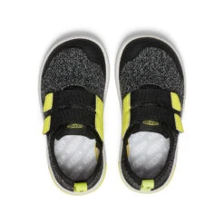Keen Little Kids' KNX Knit Double Strap | Black/Evening Primrose -Keen 35709b15c3270cc2cee136d9edfcbce7f562fd0f