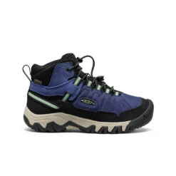 Keen Big Kids' Targhee IV Waterproof Hiking Boot | Skipper Blue/Hemlock