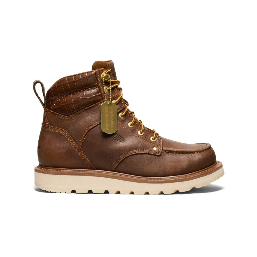 Keen Men's Cincinnati 6" Boot (Soft Toe) X Noon Goons | Leather Brown/Off White 1 Keen Men's Cincinnati 6" Boot (Soft Toe) X Noon Goons | Leather Brown/Off White