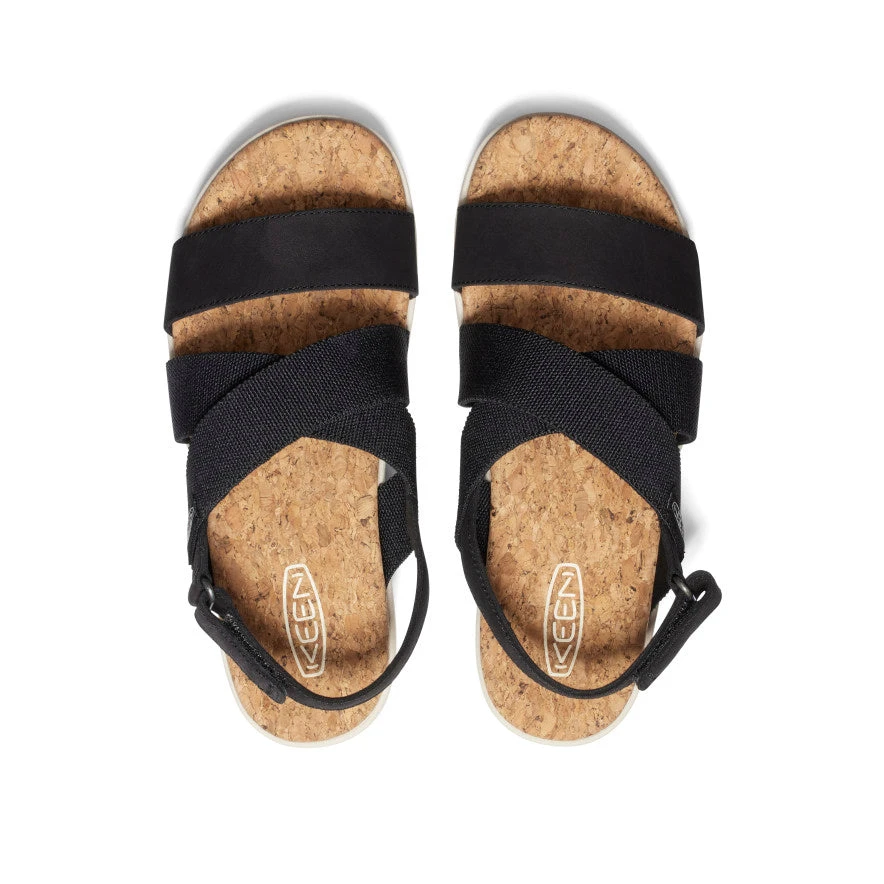 Keen Women's Elle Criss Cross Sandal | Black/Birch 4 Keen Women's Elle Criss Cross Sandal | Black/Birch - Image 4