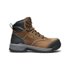 Keen Men's CSA Evanston 6" Waterproof Boot (Carbon Toe) | Bison/Black
