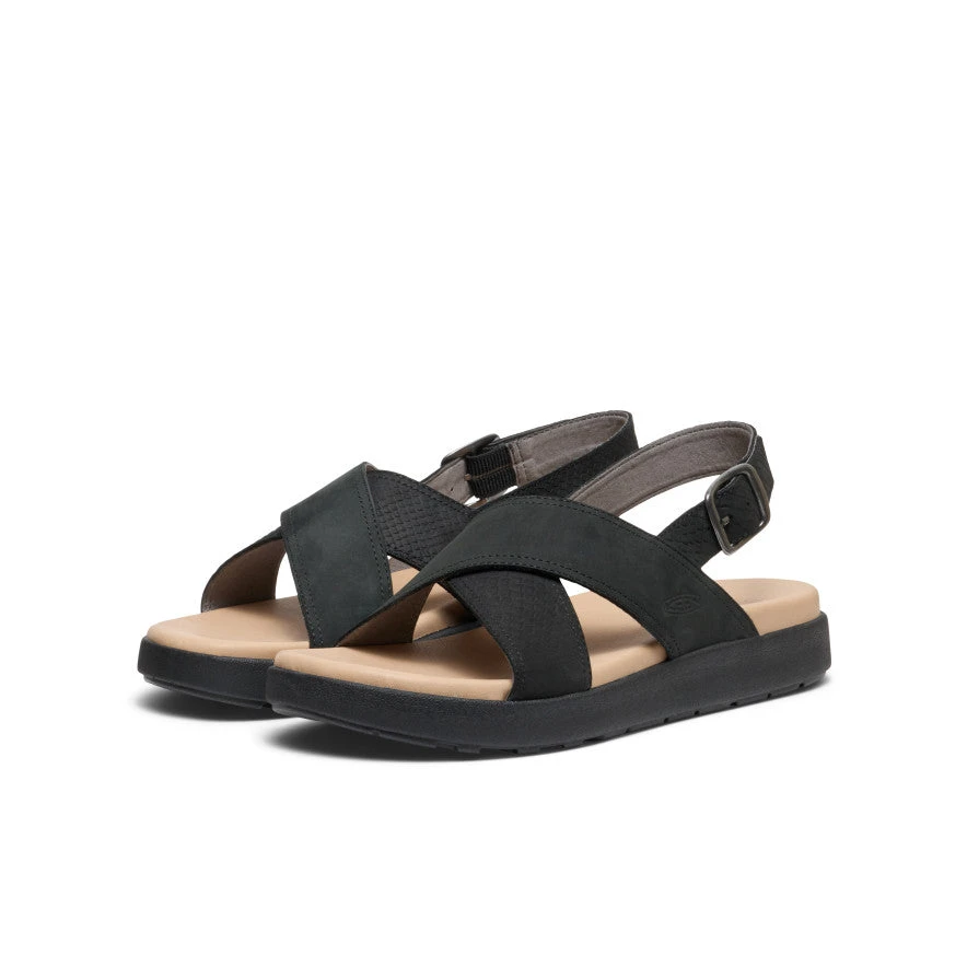 Keen Women's Elle Luxe Cross Strap Sandal | Black/Black 2 Keen Women's Elle Luxe Cross Strap Sandal | Black/Black - Image 2
