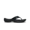 Keen Men's Kona Leather Flip-Flop | Black/Steel Grey