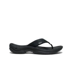Keen Men's Kona Leather Flip-Flop | Black/Steel Grey