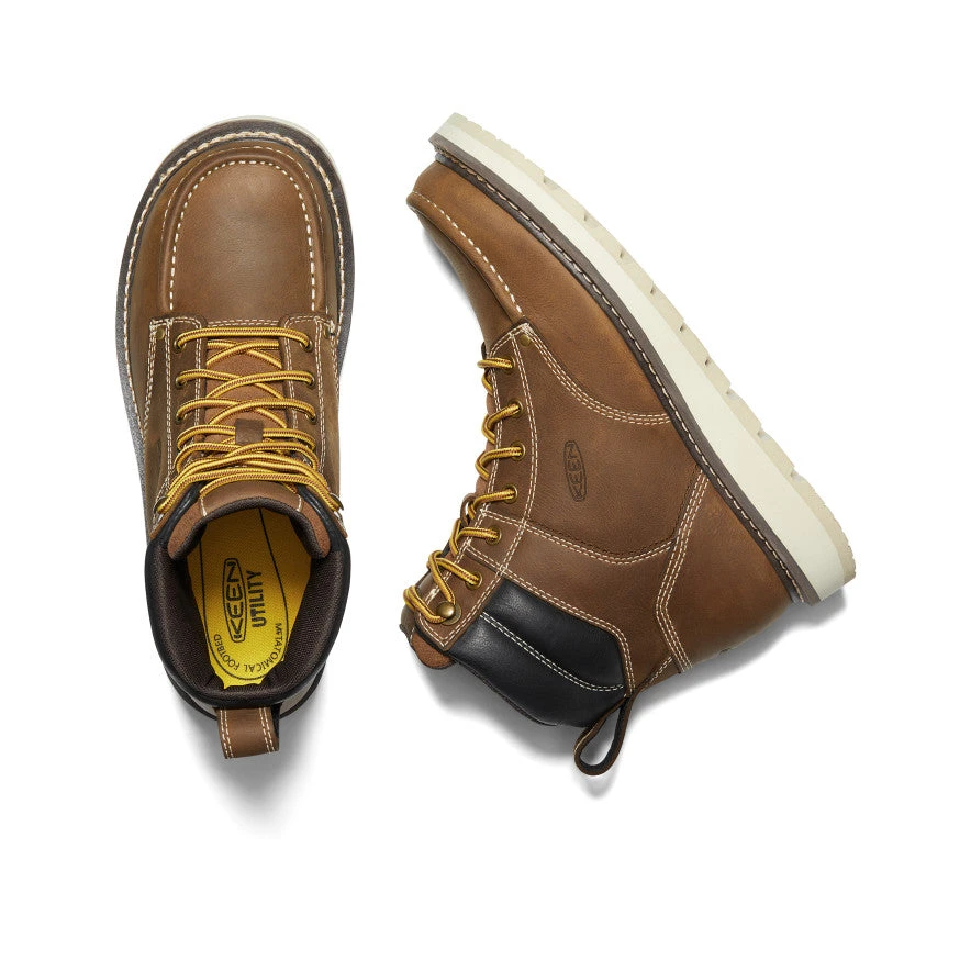 Keen Men's Cincinnati 6" Boot (Soft Toe) | Belgian/Sandshell 4 Keen Men's Cincinnati 6" Boot (Soft Toe) | Belgian/Sandshell - Image 4