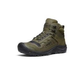 Keen Men's Reno Waterproof Mid (Soft Toe) | Dark Olive/Black -Keen 4f24f889f1c6b8257760cae572280fdbacf767b4