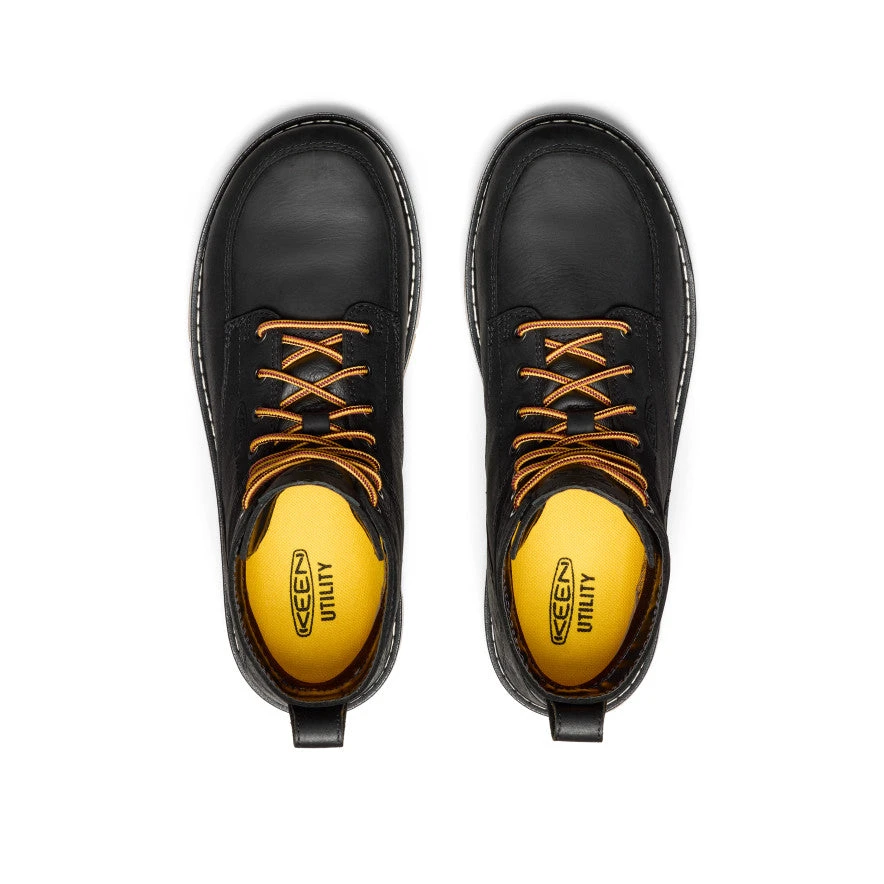 Keen Men's San Jose 6" Waterproof Boot (Aluminum Toe) | Black/Gum 4 Keen Men's San Jose 6" Waterproof Boot (Aluminum Toe) | Black/Gum - Image 4