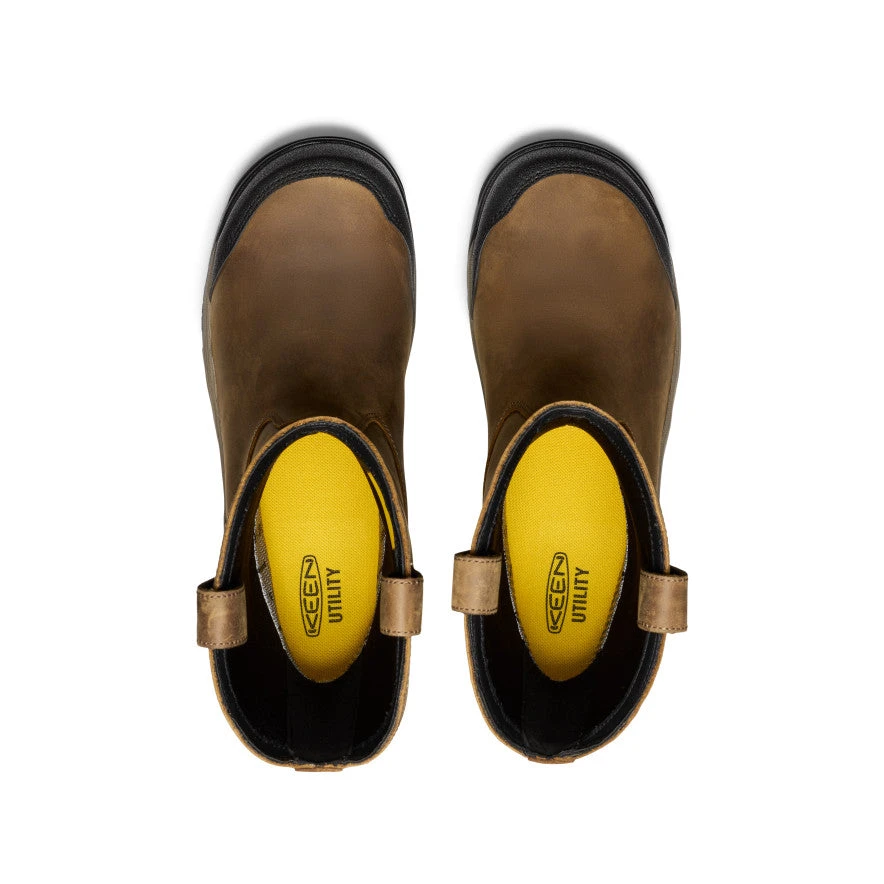 Keen Men's Evanston Pull-On Waterproof Boot (Carbon Toe) | Bison/Black 4 Keen Men's Evanston Pull-On Waterproof Boot (Carbon Toe) | Bison/Black - Image 4