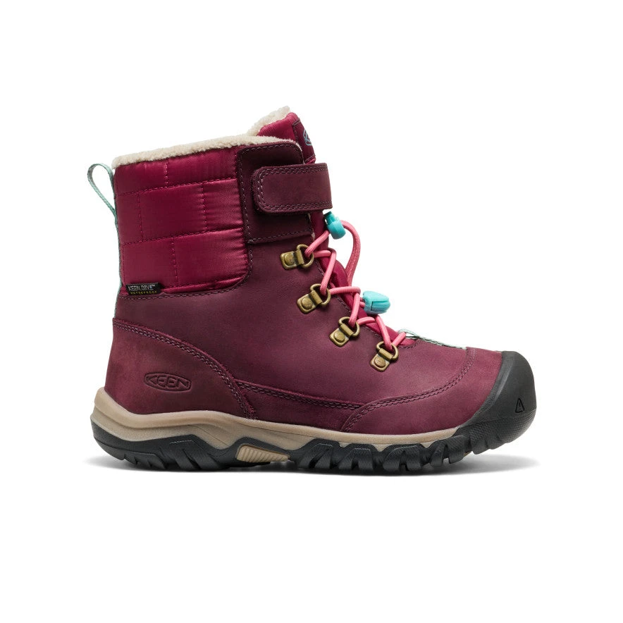 Keen Big Kids' Kanibou Waterproof Winter Boot | Fig/Pink Lemonade 1 Keen Big Kids' Kanibou Waterproof Winter Boot | Fig/Pink Lemonade