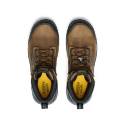 Keen Men's CSA Evanston 6" Waterproof Boot (Carbon Toe) | Bison/Black -Keen 624838b25c5a9b92e409f7ee05d0960846434af0