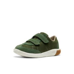 Keen Little Kids' KNX T-Toe Sneaker | Bronze Green/Star White -Keen 66196ea2cb7f1179f9ad299aedceb96bb5300dab