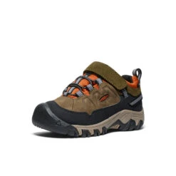 Keen Little Kids' Targhee IV Waterproof Hiking Shoe | Dark Olive/Gold Flame -Keen 6988bc04b343716ec3c91c9b0af083426dc58c11