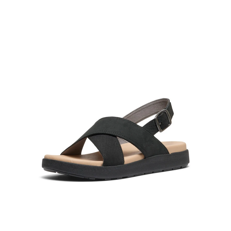Keen Women's Elle Luxe Cross Strap Sandal | Black/Black 3 Keen Women's Elle Luxe Cross Strap Sandal | Black/Black - Image 3