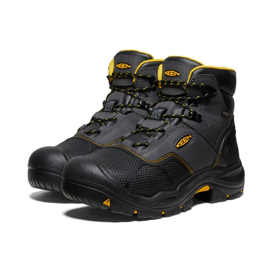 Keen Men's Logandale Waterproof Boot (Steel Toe) | Raven/Black 2 Keen Men's Logandale Waterproof Boot (Steel Toe) | Raven/Black - Image 2
