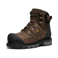 Keen Men's CSA Camden 6" Waterproof Boot (Carbon Toe) | Dark Earth/Black -Keen 70c278a2d30c9d543aa29458db9298eddff1cb32