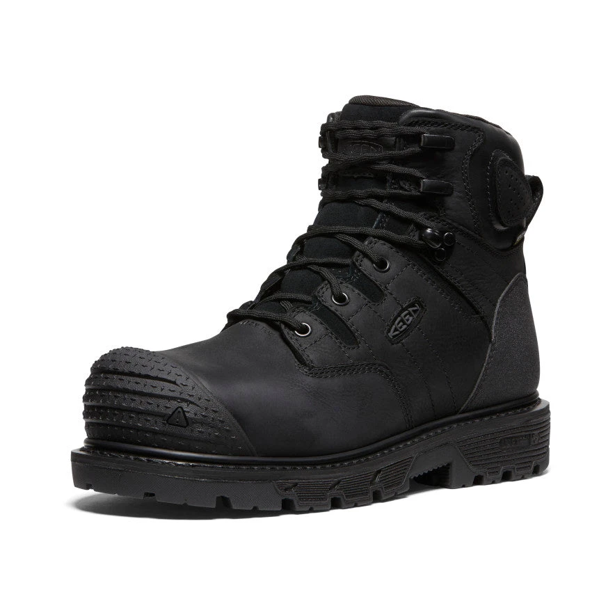 Keen Men's Camden 6" Waterproof Boot (Carbon Toe) | Black/Black 3 Keen Men's Camden 6" Waterproof Boot (Carbon Toe) | Black/Black - Image 3