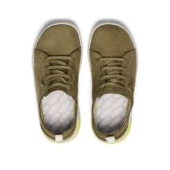 Keen Big Kids' KNX Leather Sneaker | Martini Olive/Evening Primrose -Keen 73d22a19590418d9a5d47f87b02cba511d8c1ee2