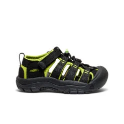 Keen Little Kids' Newport H2 | Black/Lime Green