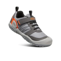 Keen Big Kids' Knotch Peak Sneaker | Magnet/Safety Orange -Keen 7c3a8b762ad0bd2db4ffc8c11dbda614ba75d755